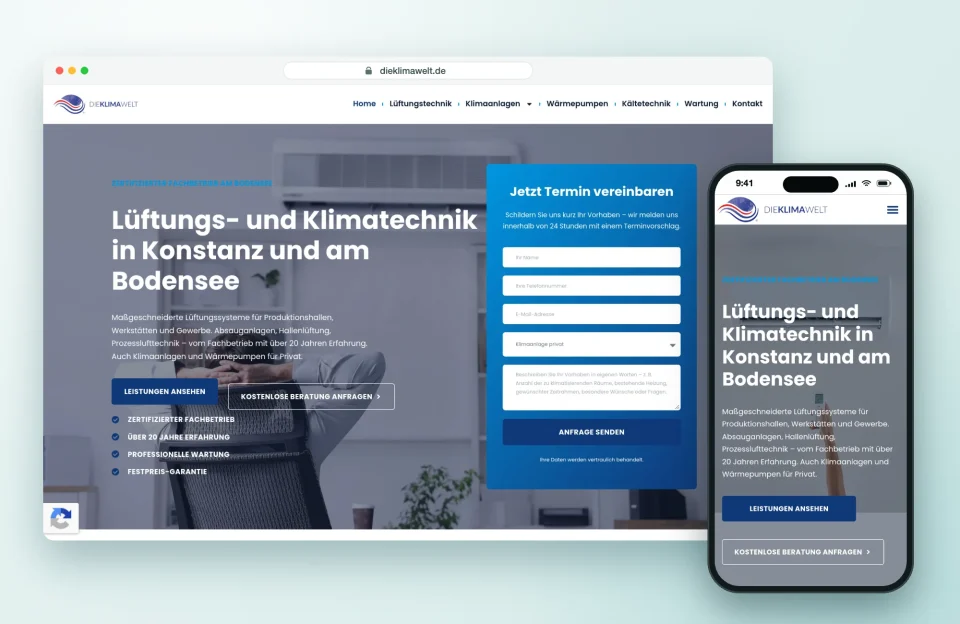 Website von DIEKLIMAWELT