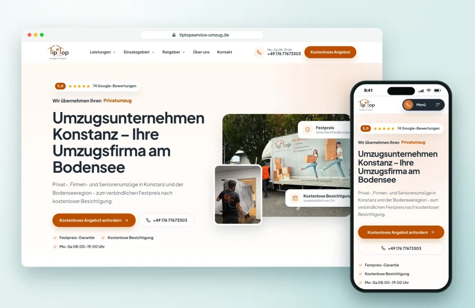 Website von TipTop Move